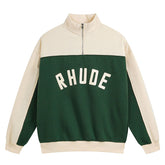 RHUDE Contrast Varsity Cotton Sweatshirt